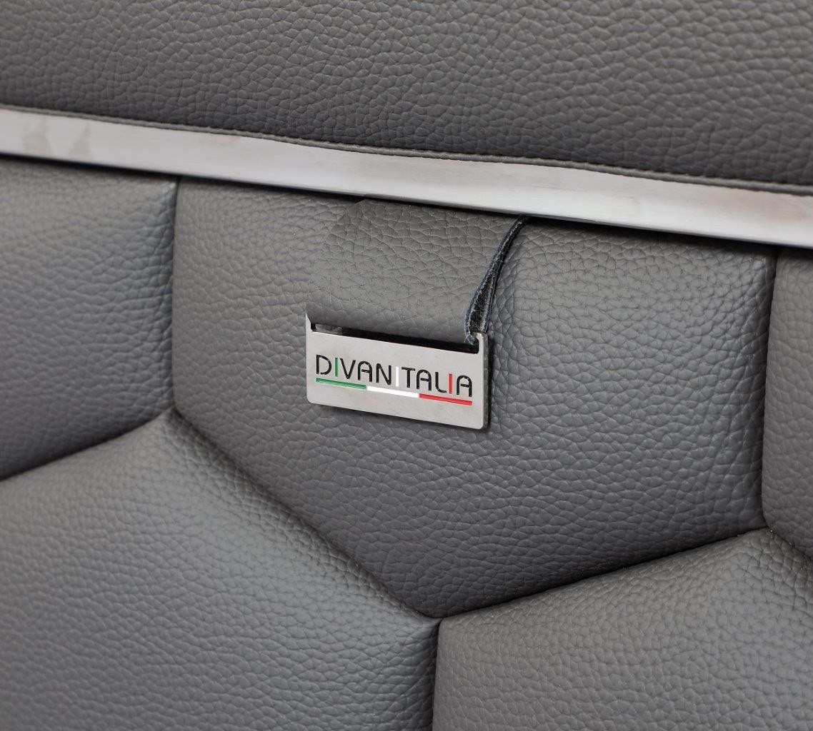 GUF 692 Sofa - Dark Gray, Genuine Italian Leather