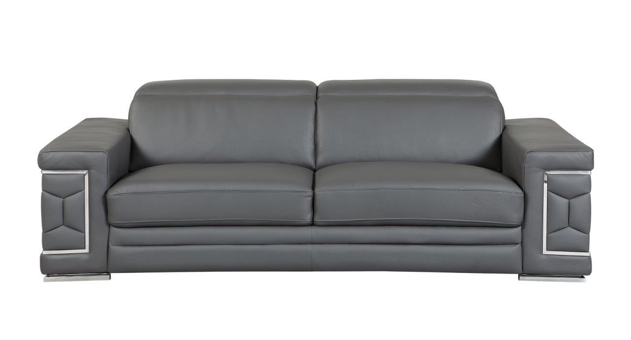 GUF 692 Sofa - Dark Gray, Genuine Italian Leather