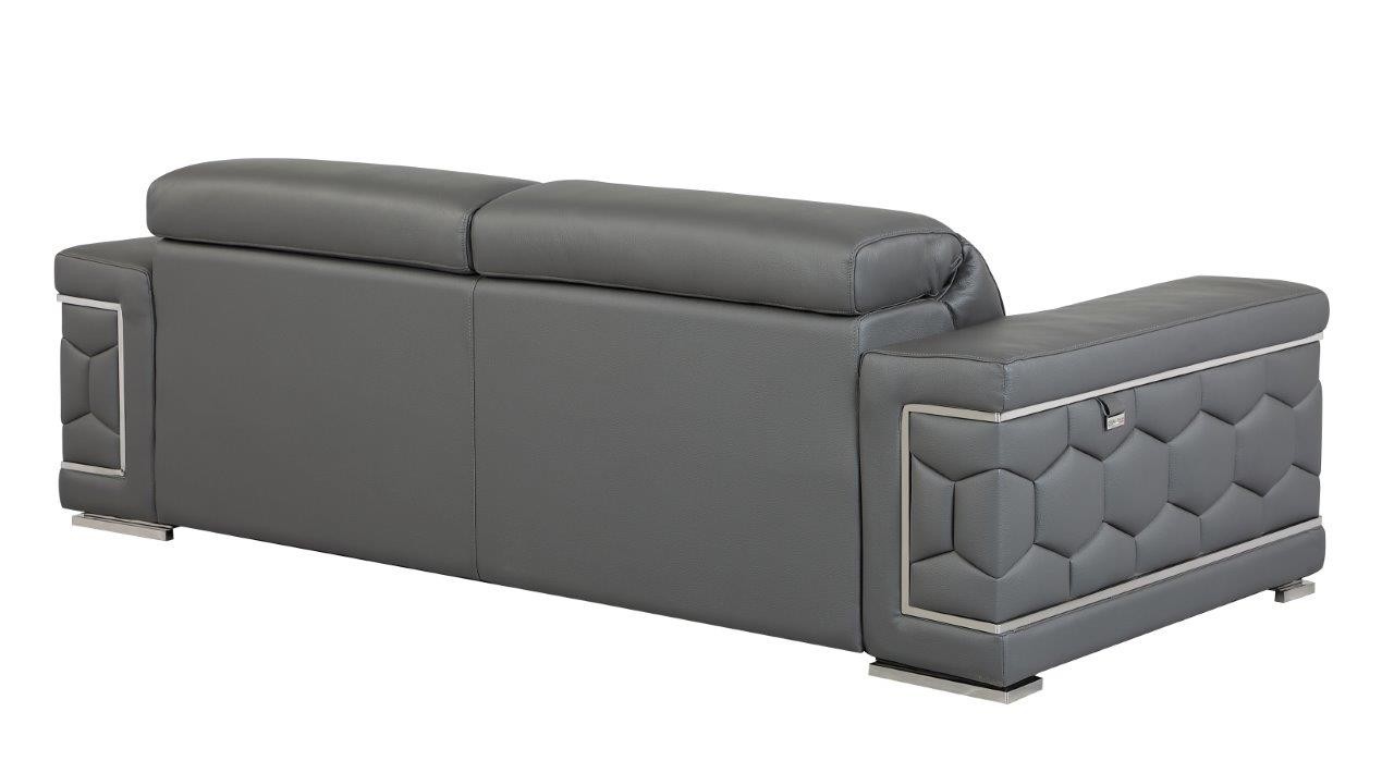 GUF 692 Sofa - Dark Gray, Genuine Italian Leather