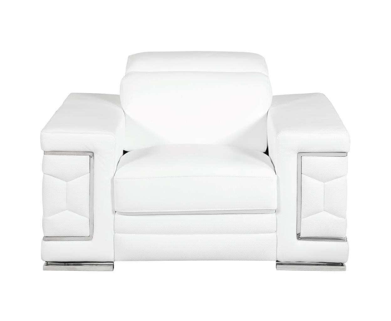 GUF 692 Sofa Set - White, Genuine Italian Leather