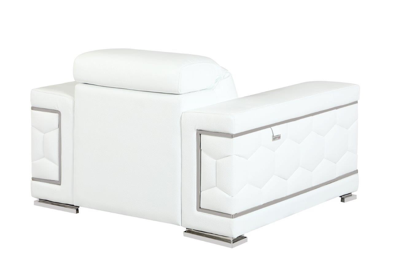 GUF 692 Sofa Set - White, Genuine Italian Leather