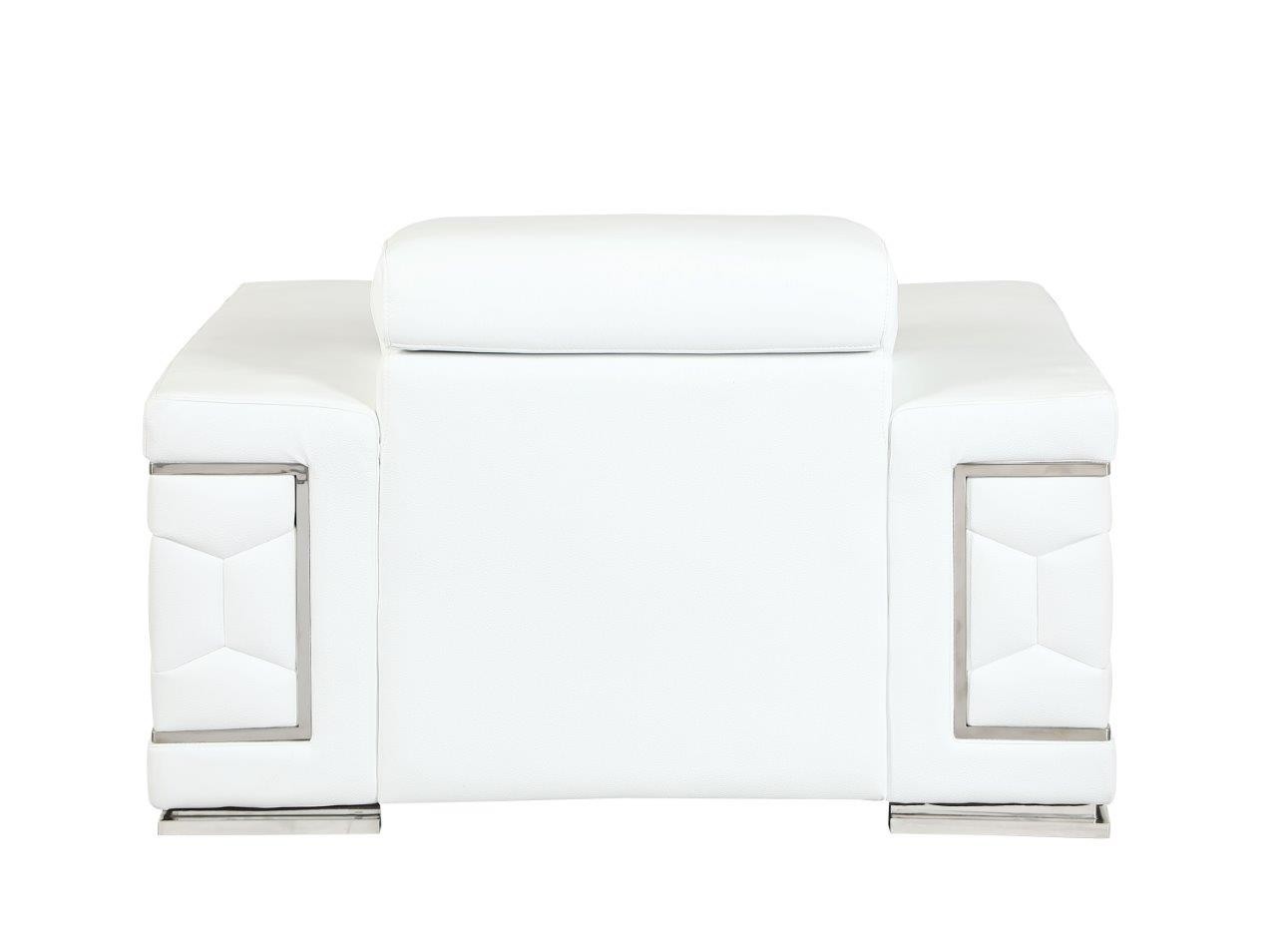 GUF 692 Sofa Set - White, Genuine Italian Leather