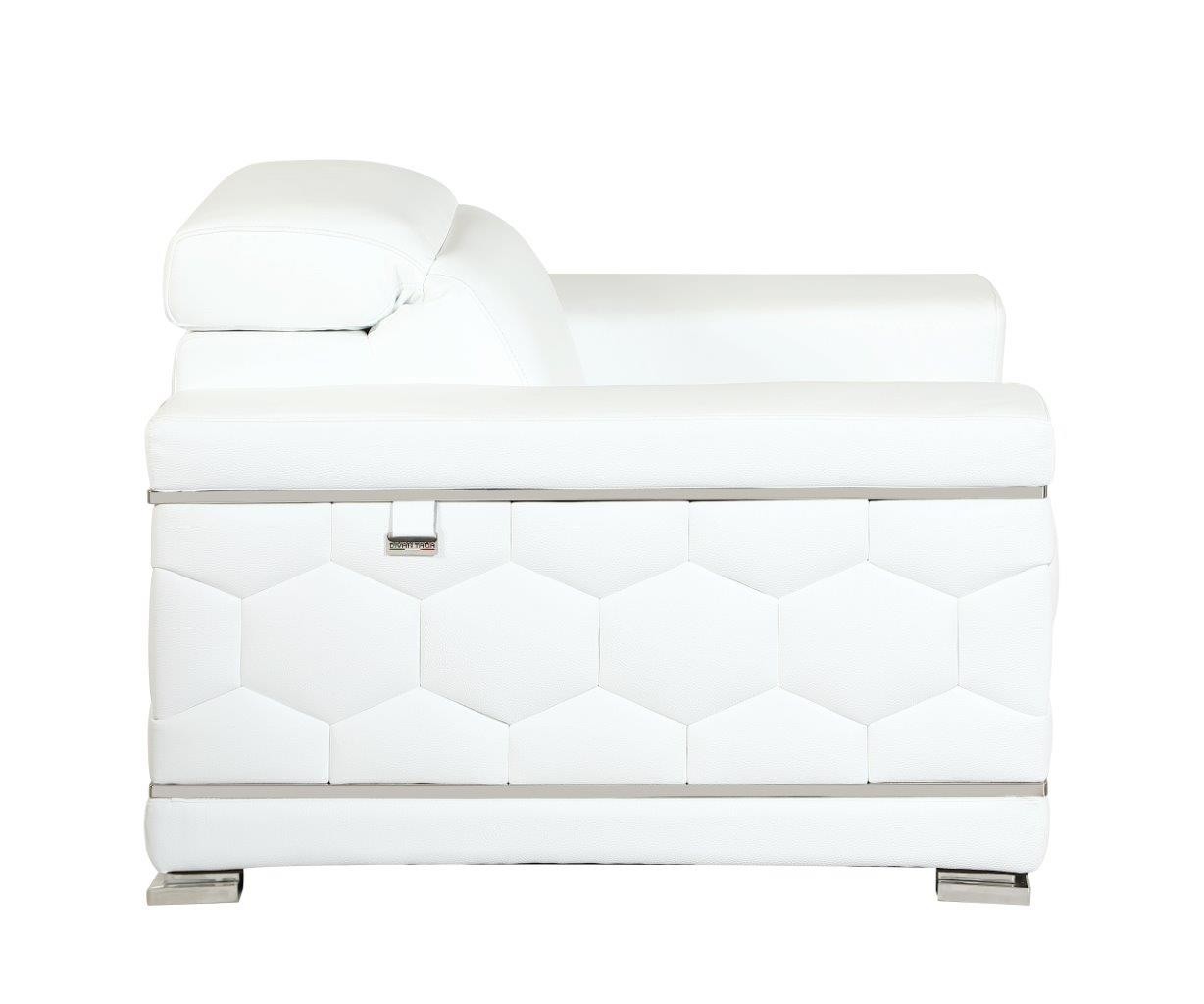 GUF 692 Sofa Set - White, Genuine Italian Leather