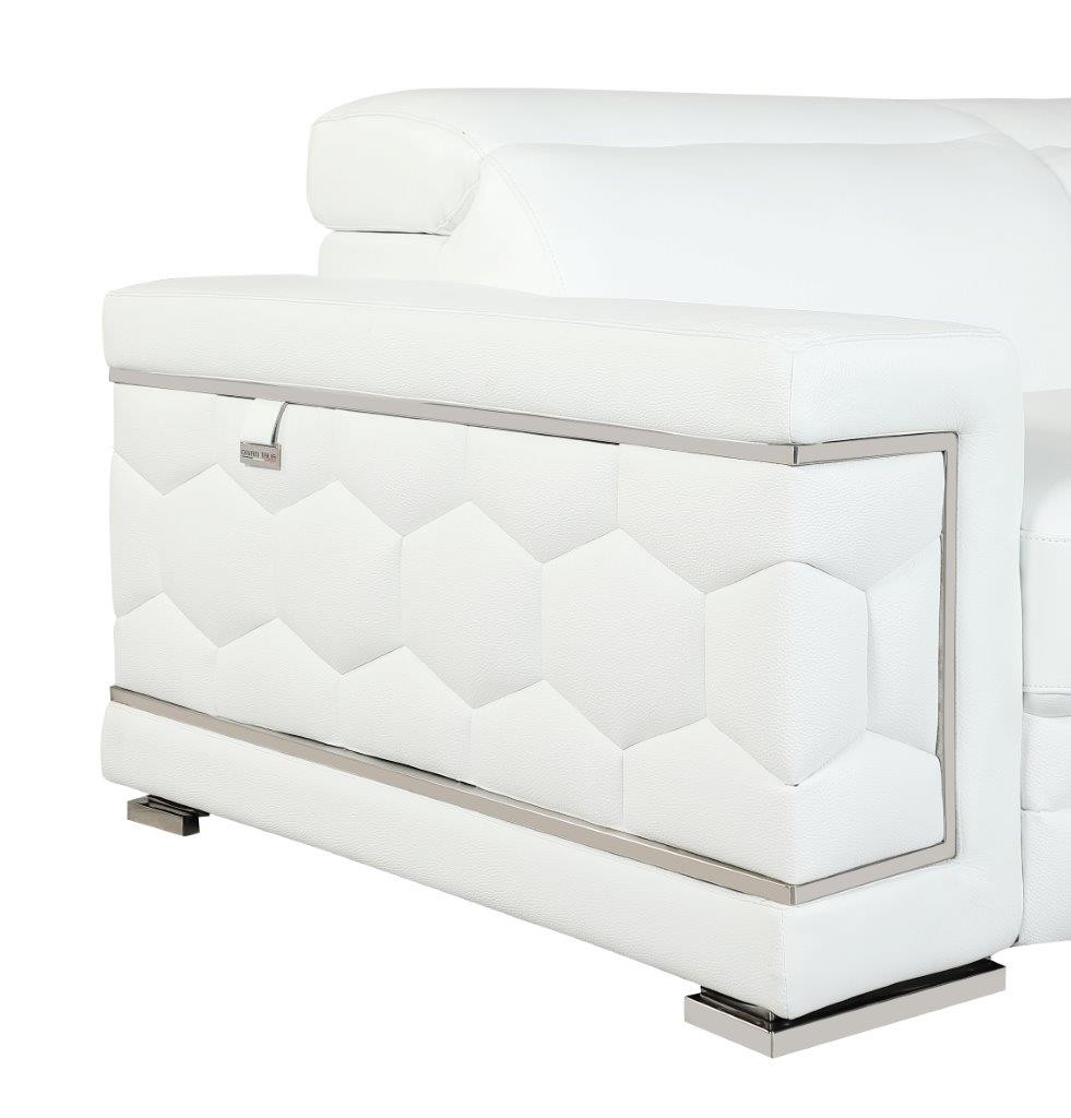GUF 692 Sofa - White, Genuine Italian Leather