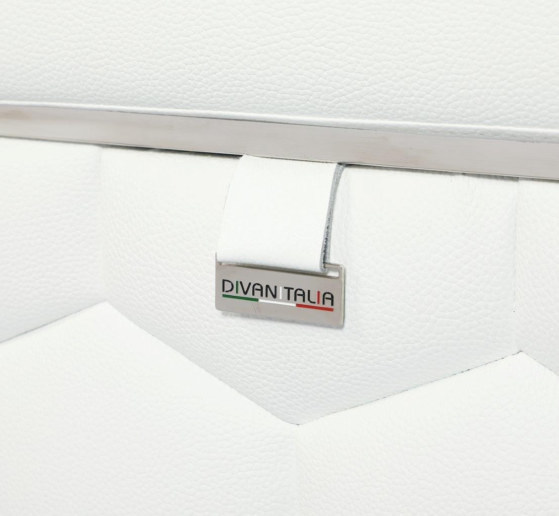 GUF 692 Sofa - White, Genuine Italian Leather