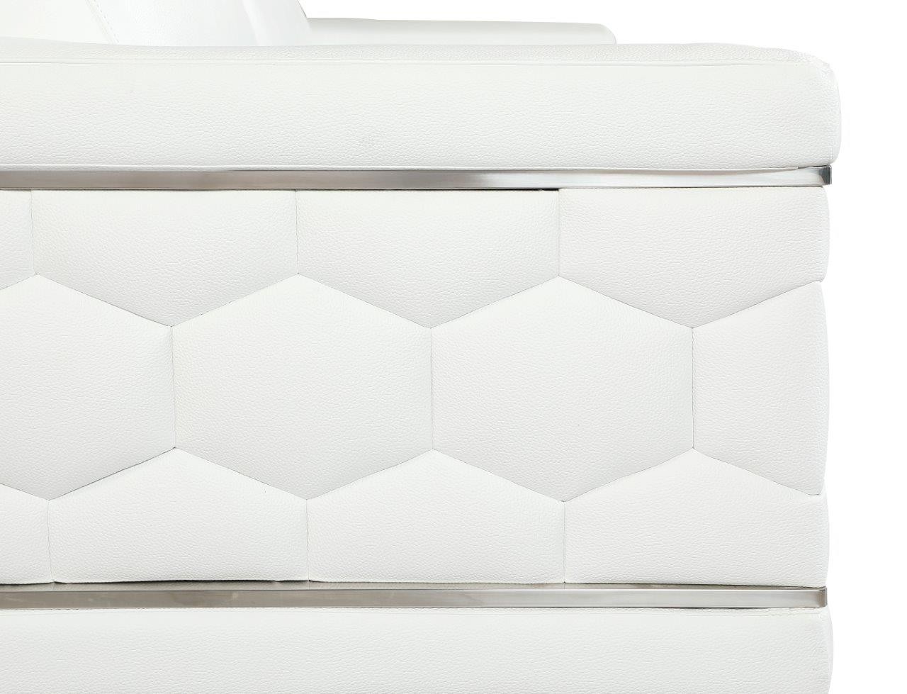GUF 692 Sofa - White, Genuine Italian Leather