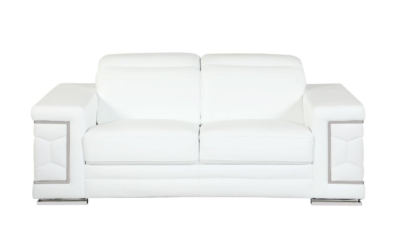 GUF 692 Sofa Set - White, Genuine Italian Leather
