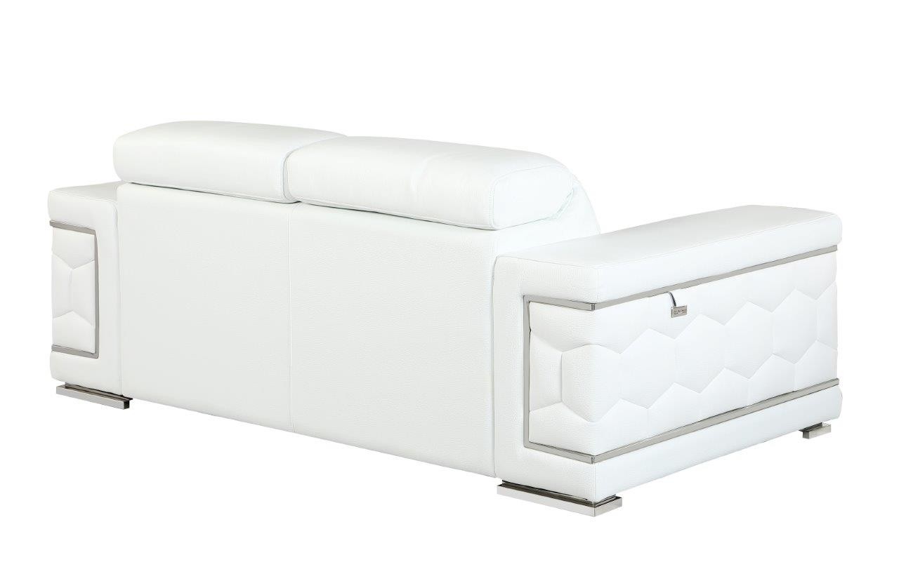 GUF 692 Sofa Set - White, Genuine Italian Leather