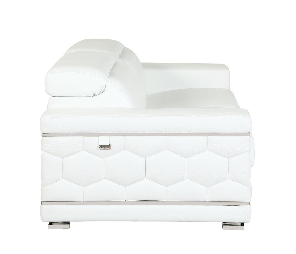 GUF 692 Sofa - White, Genuine Italian Leather