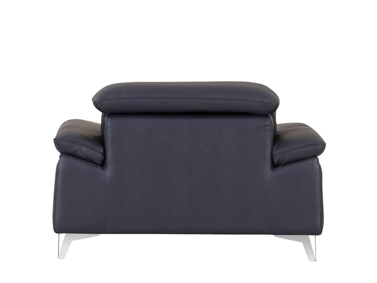 GUF 727 Armchair - Navy, Genuine Italian Leather