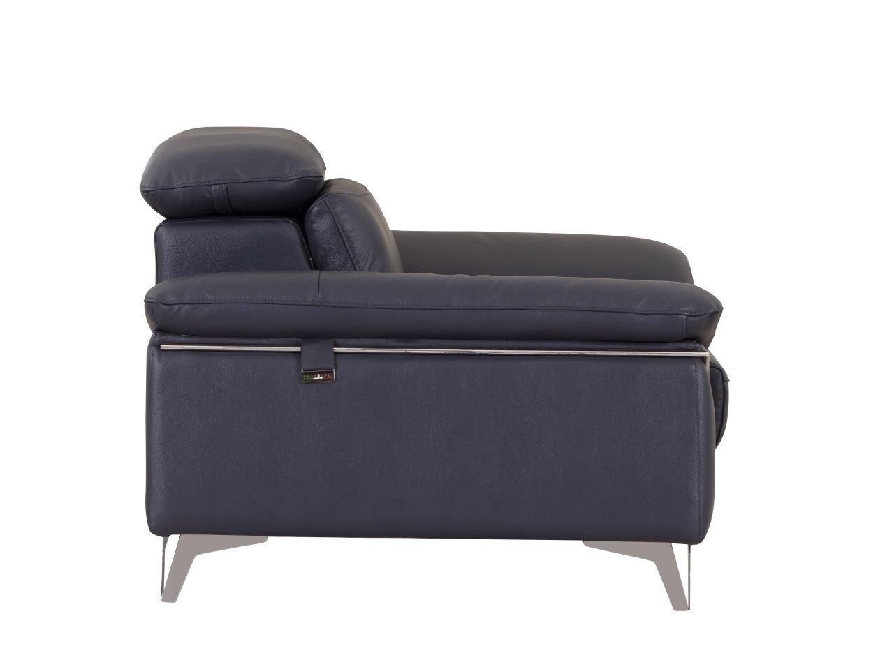 GUF 727 Sofa - Navy, Genuine Italian Leather