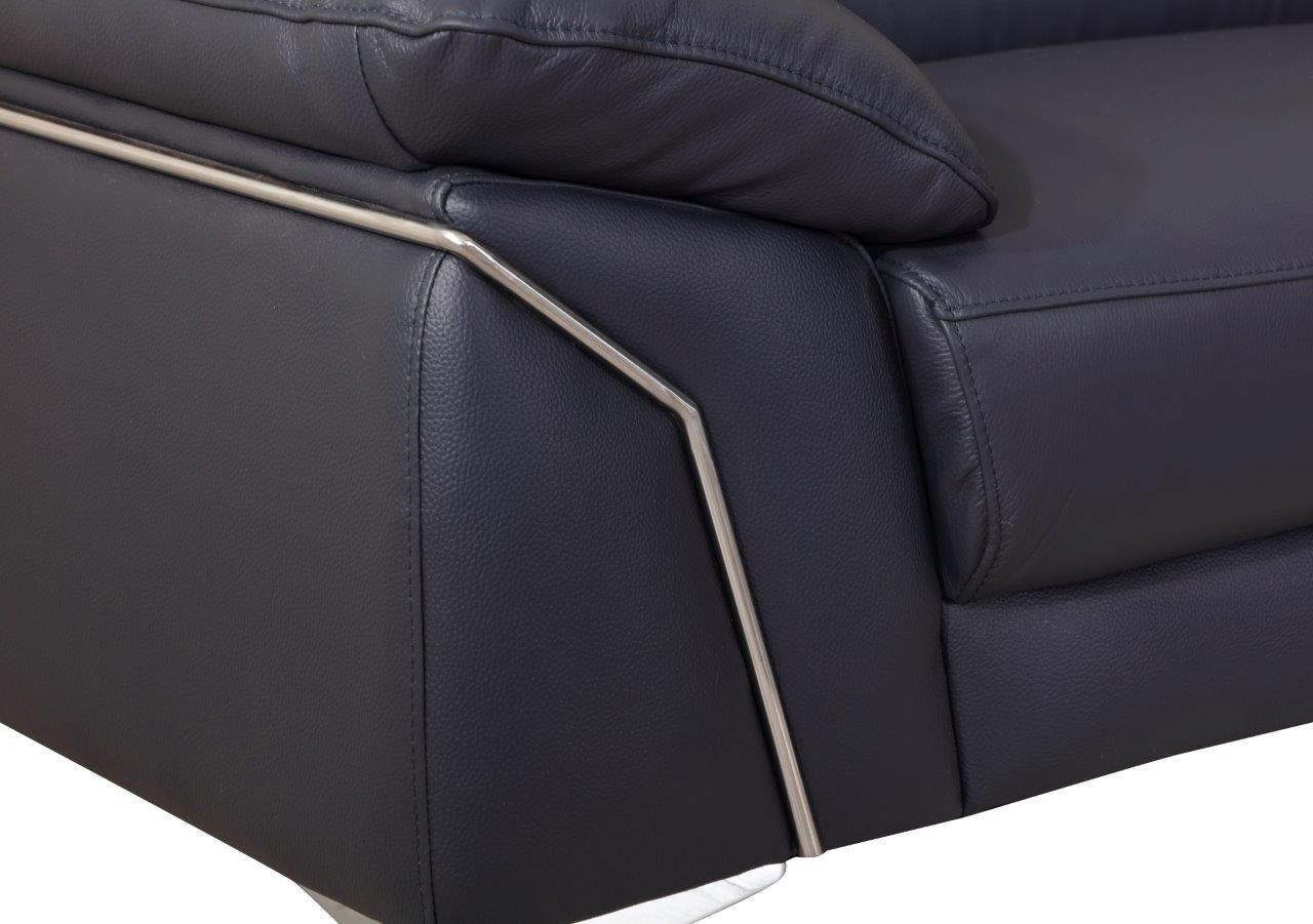 GUF 727 Sofa - Navy, Genuine Italian Leather