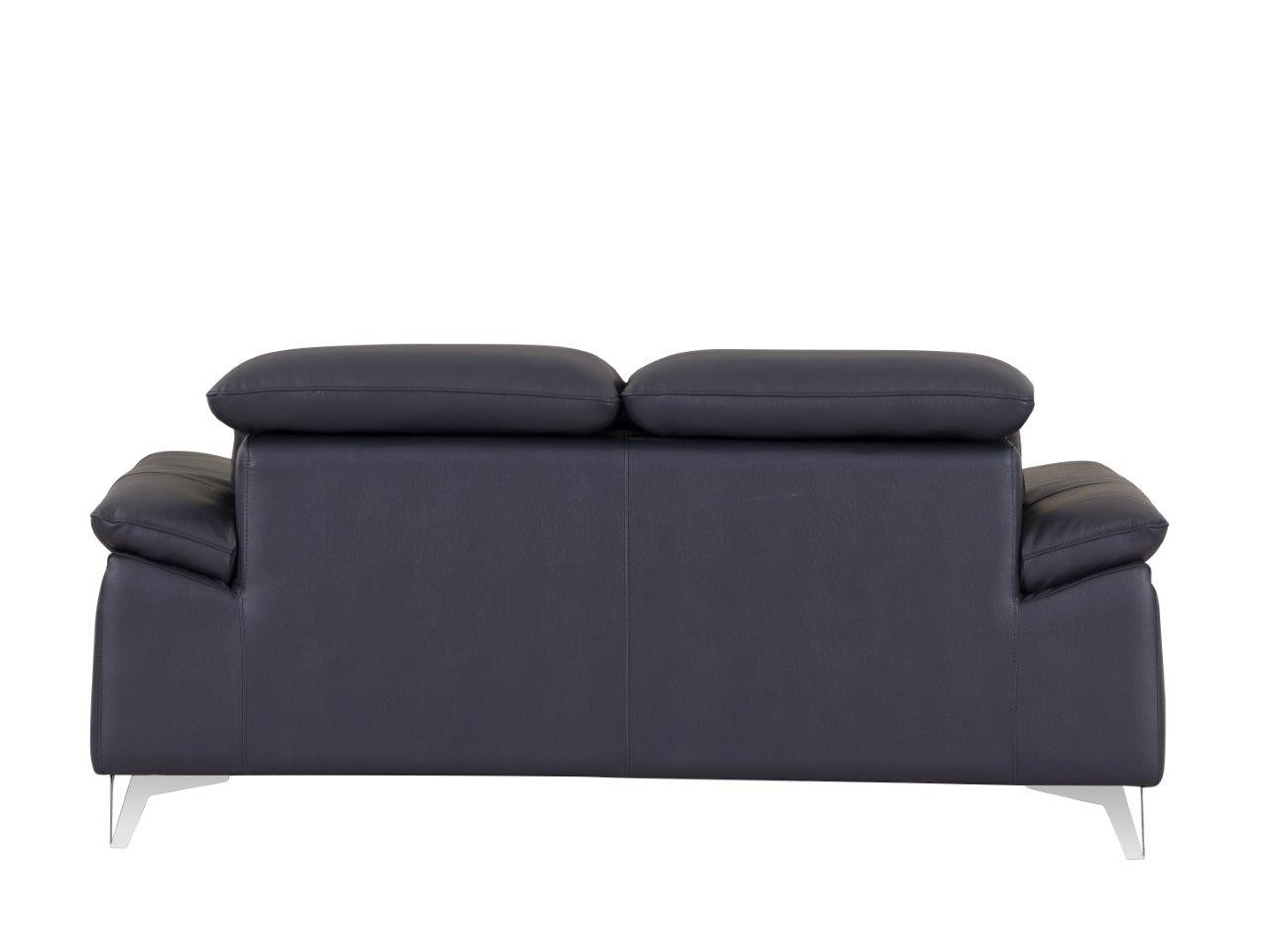 GUF 727 Sofa with Loveseat - Navy, Genuine Italian Leather