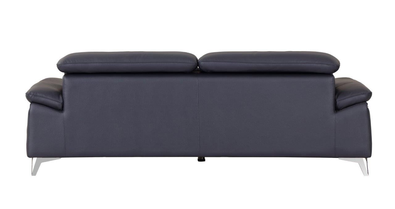 GUF 727 Sofa with Loveseat - Navy, Genuine Italian Leather