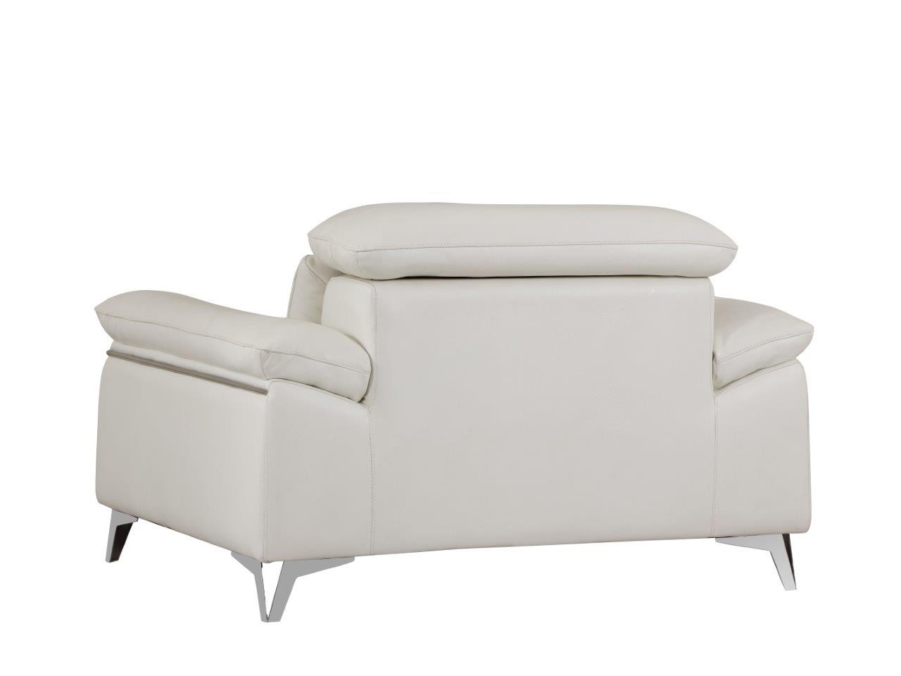 GUF 727 Sofa Set - White, Genuine Italian Leather