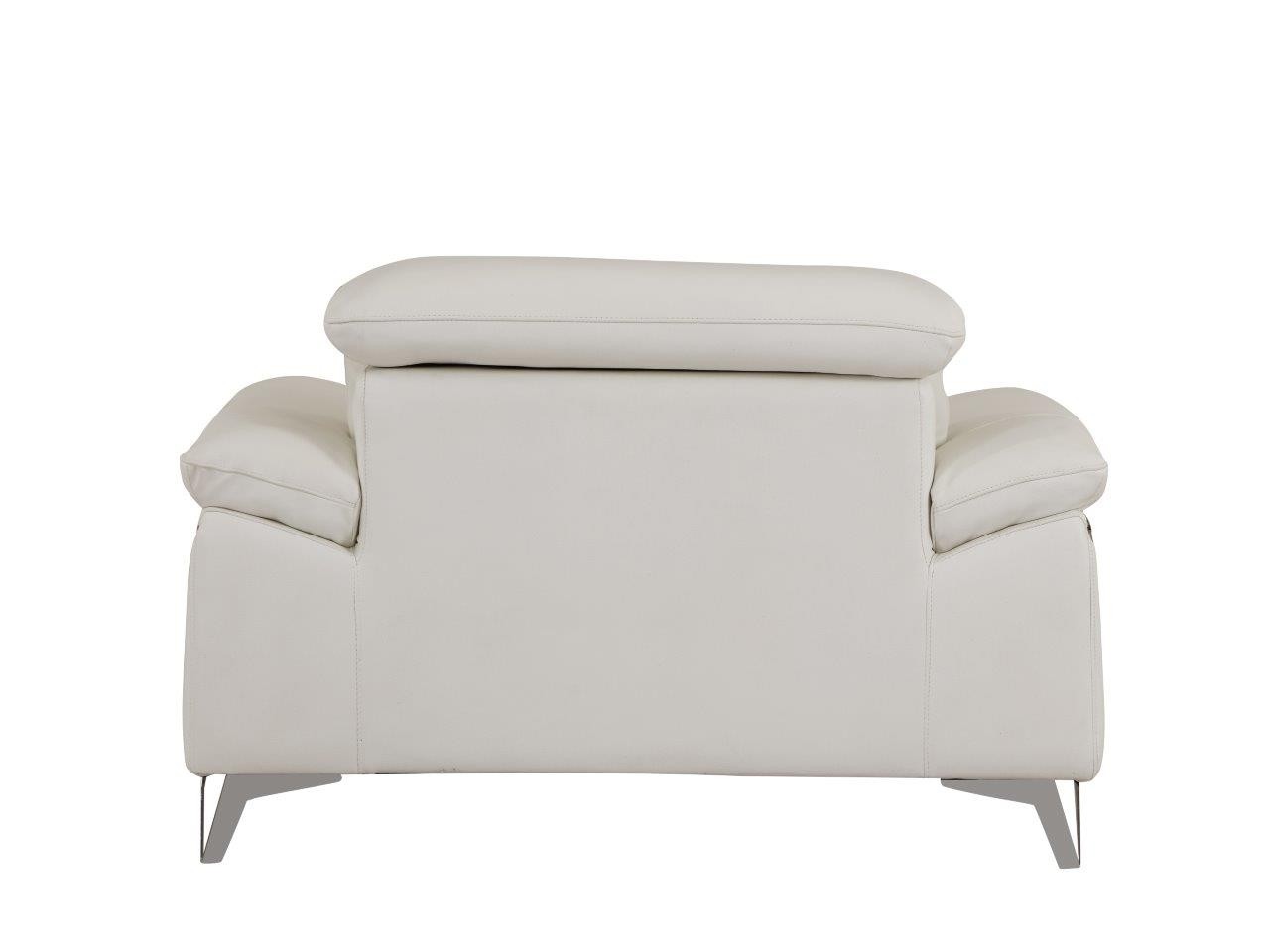 GUF 727 Sofa Set - White, Genuine Italian Leather