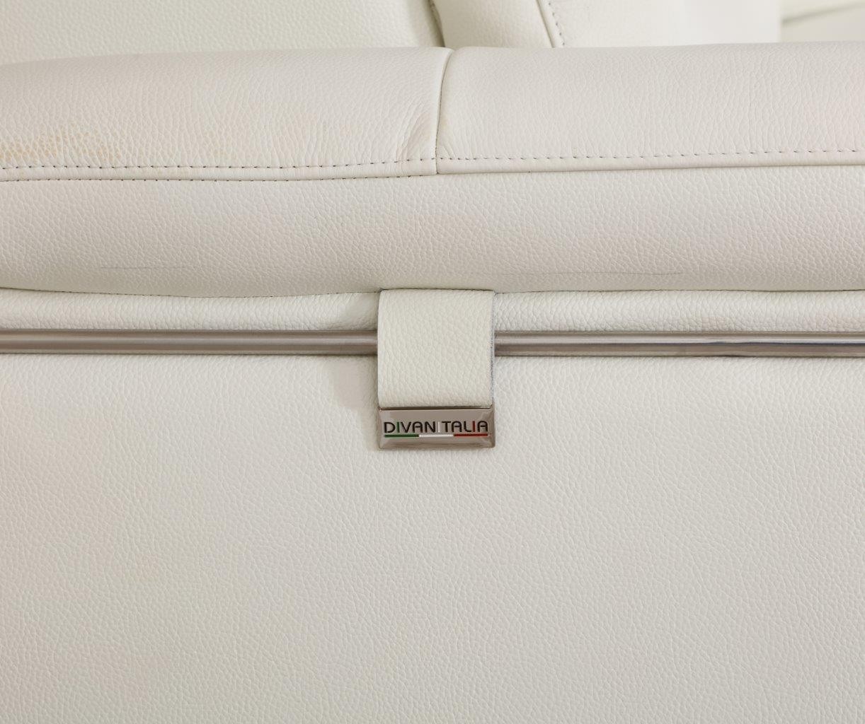 GUF 727 Sofa - White, Genuine Italian Leather