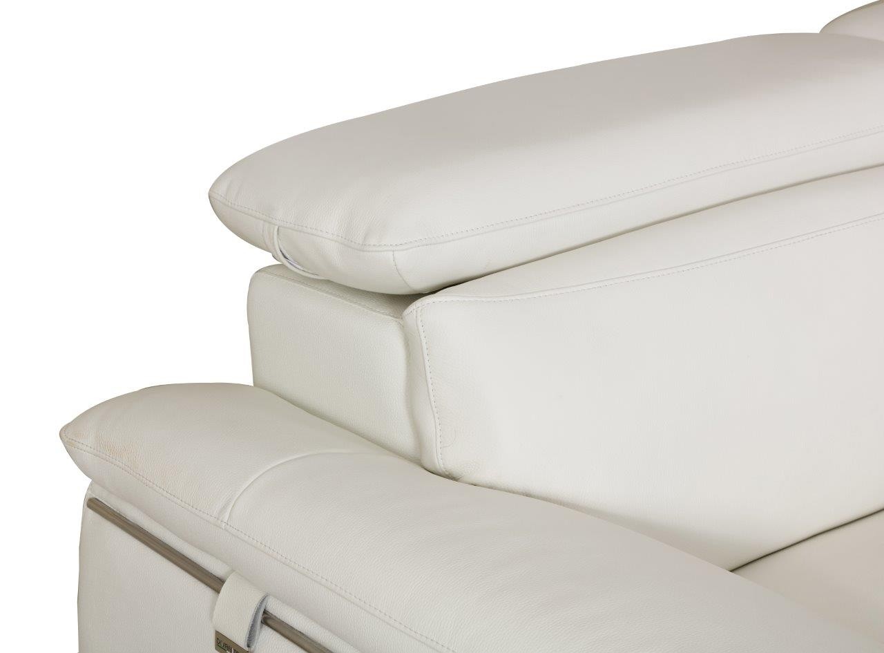 GUF 727 Sofa with Loveseat - White, Genuine Italian Leather