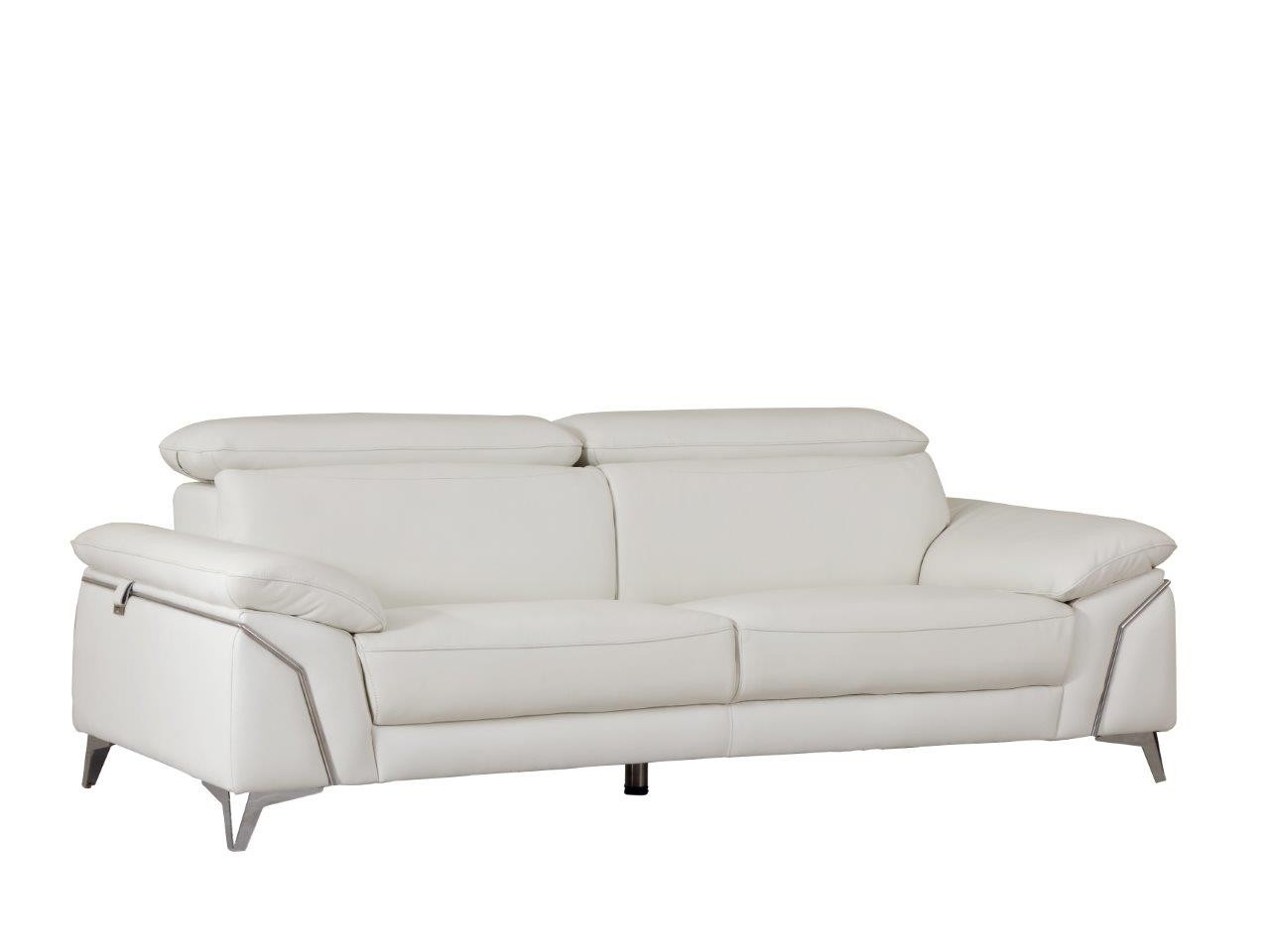 GUF 727 Sofa Set - White, Genuine Italian Leather