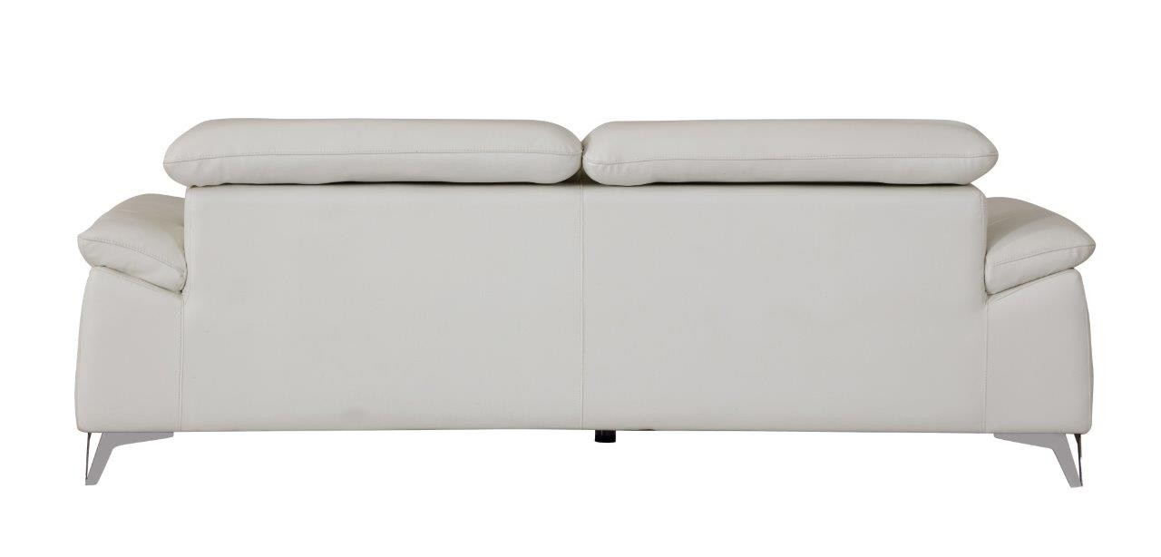 GUF 727 Sofa with Loveseat - White, Genuine Italian Leather