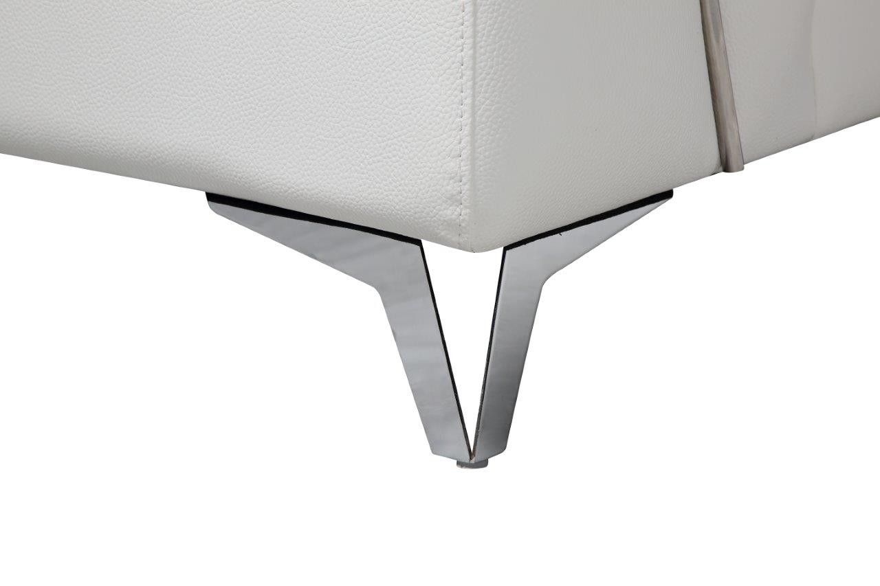 GUF 727 Sectional - White, Genuine Italian Leather