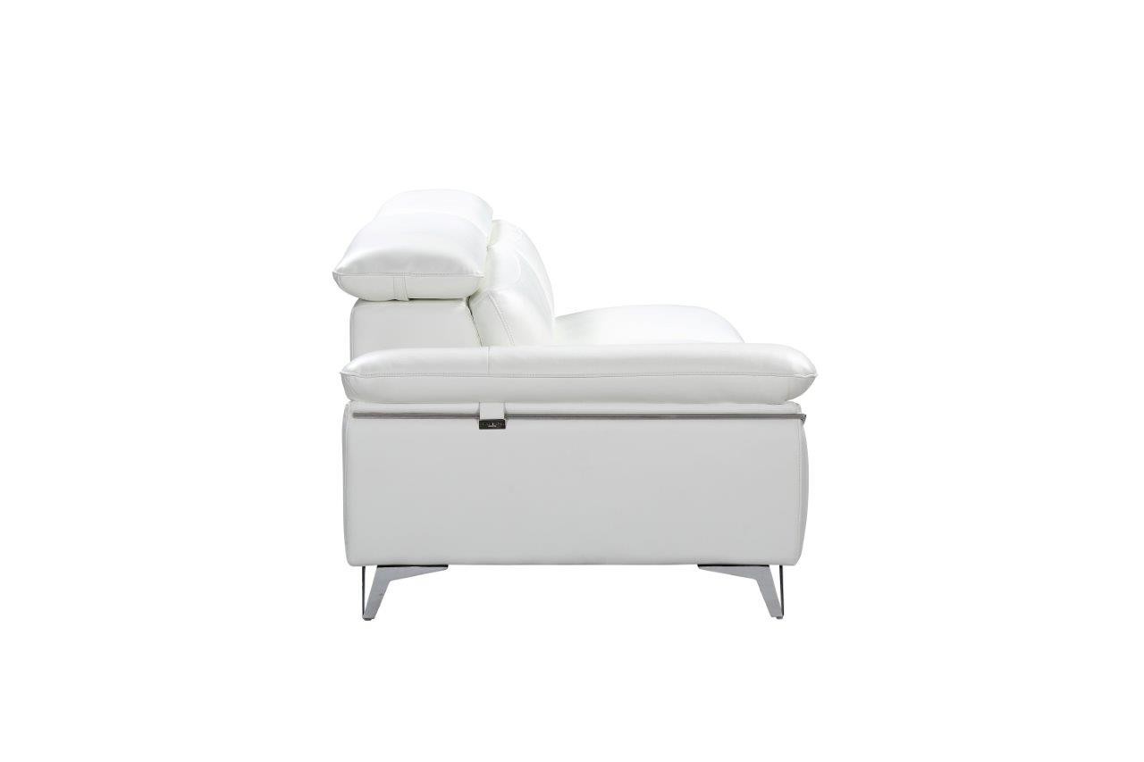 GUF 727 Sectional - White, Genuine Italian Leather