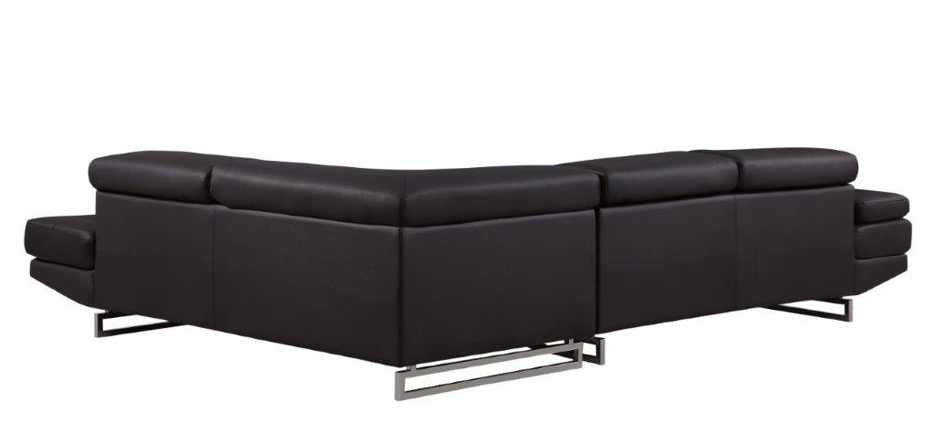 GUF 8136 Right Facing Sectional - Brown, Leather