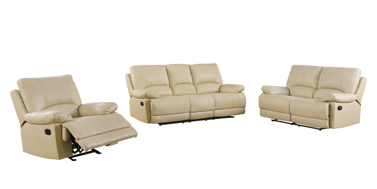 GUF 9345 Sofa Set - Beige, Leather Air/Match