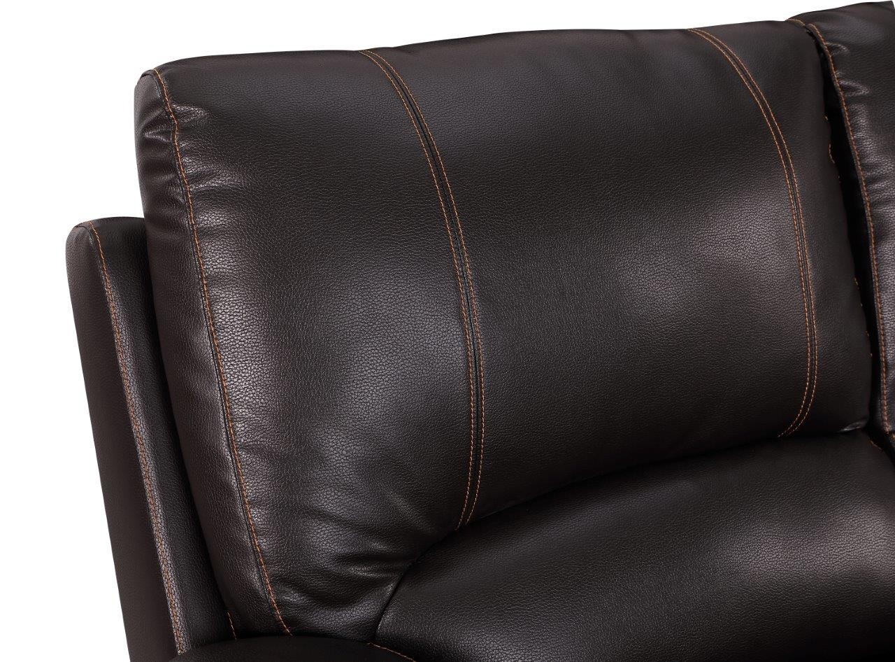 GUF 9345 Sofa Set - Brown, Leather Air/Match