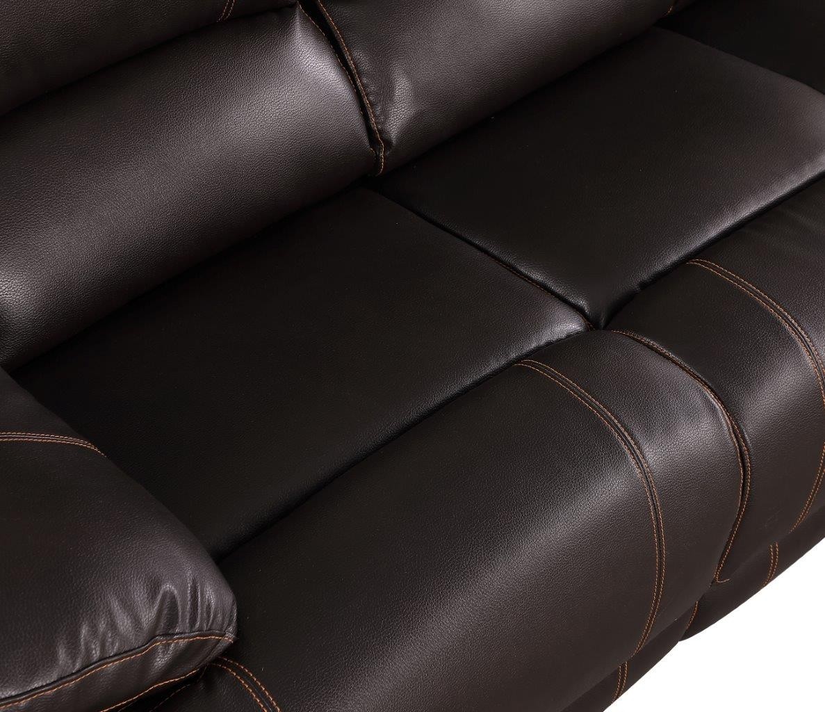 GUF 9345 Sofa Set - Brown, Leather Air/Match
