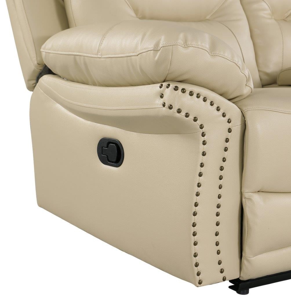 GUF 9392 Armchair - Beige, Leather Air/Match