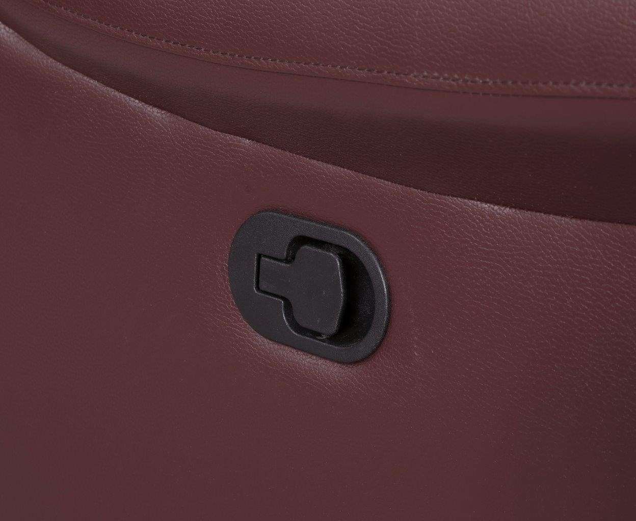 GUF 9392 Sofa Set with Console Loveseat - Burgundy, Leather Air/Match