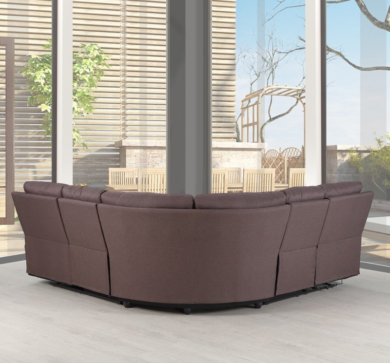 GUF 9241 Sectional - Brown, Chanille