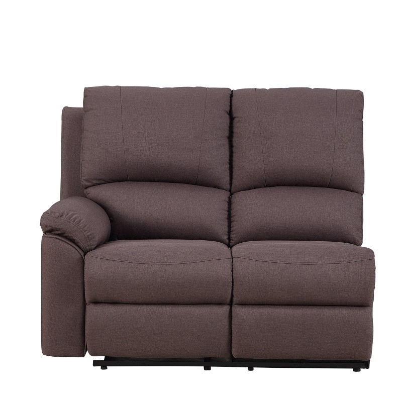 GUF 9241 Sectional with Power Recliners - Brown, Chanille
