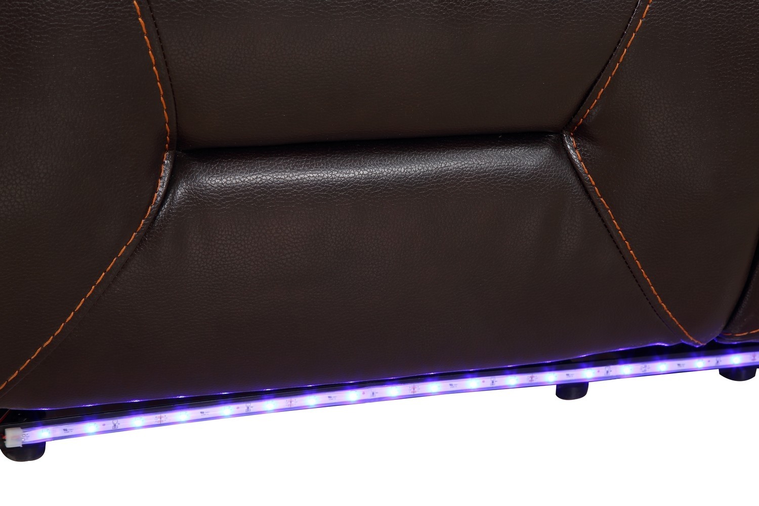 GUF - 9422 Power Reclining Console Loveseat in Brown, Leather Air