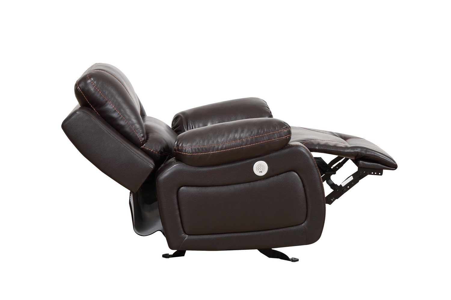GUF 9422 Power Reclining Chair - Brown, Leather Air