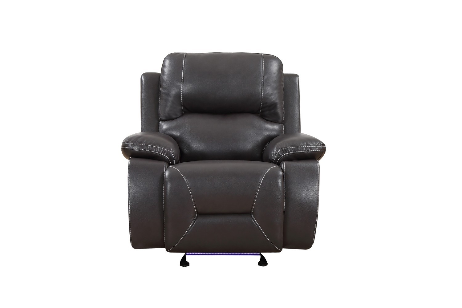 GUF - 9422 Sofa Set in Gray, Leather Air/Match