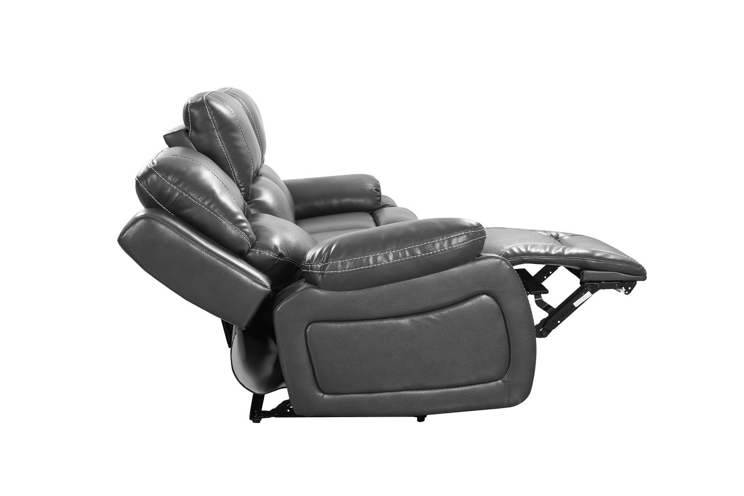 GUF - 9422 Sofa Set in Gray, Leather Air/Match