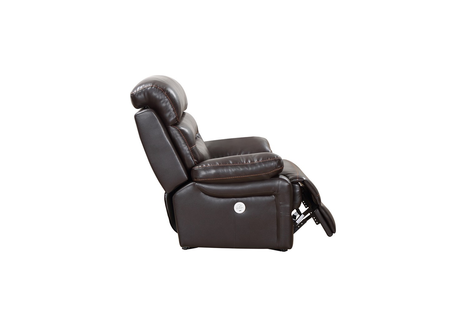 GUF 9442 Power Reclining Chair - Brown, Leather Air