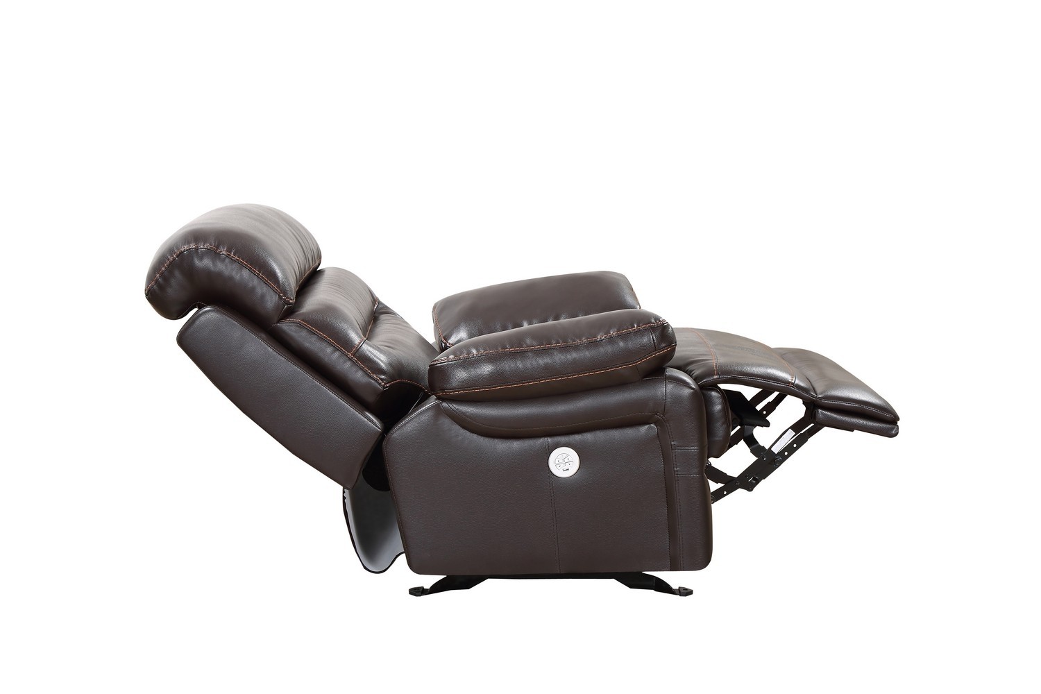 GUF 9442 Power Reclining Chair - Brown, Leather Air