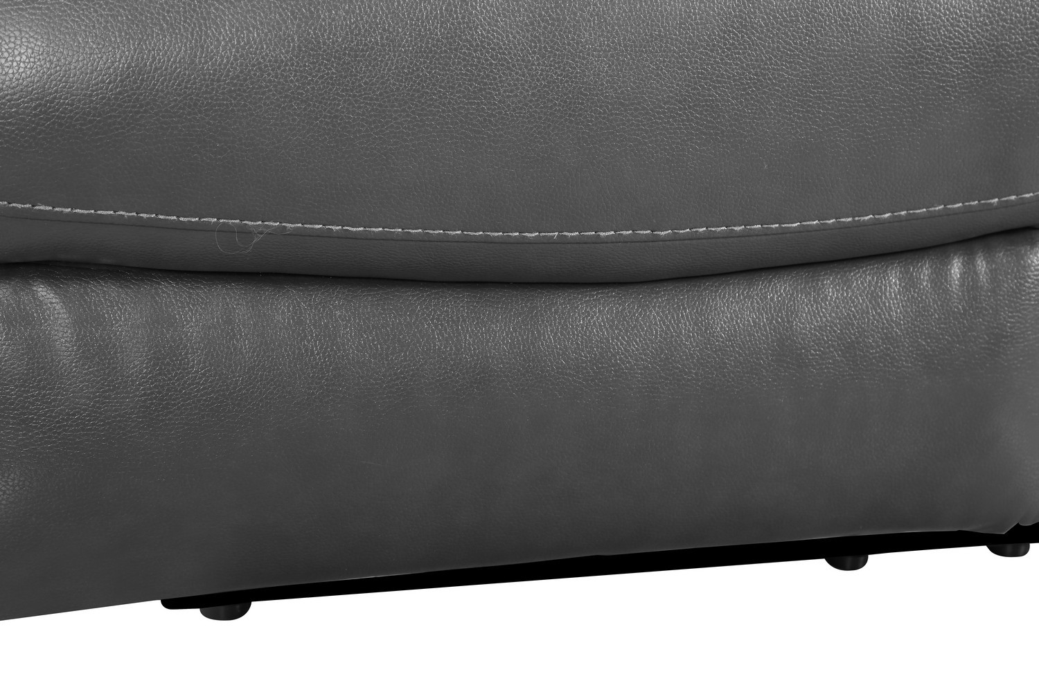 GUF 9442 Console Loveseat - Gray, Leather Air
