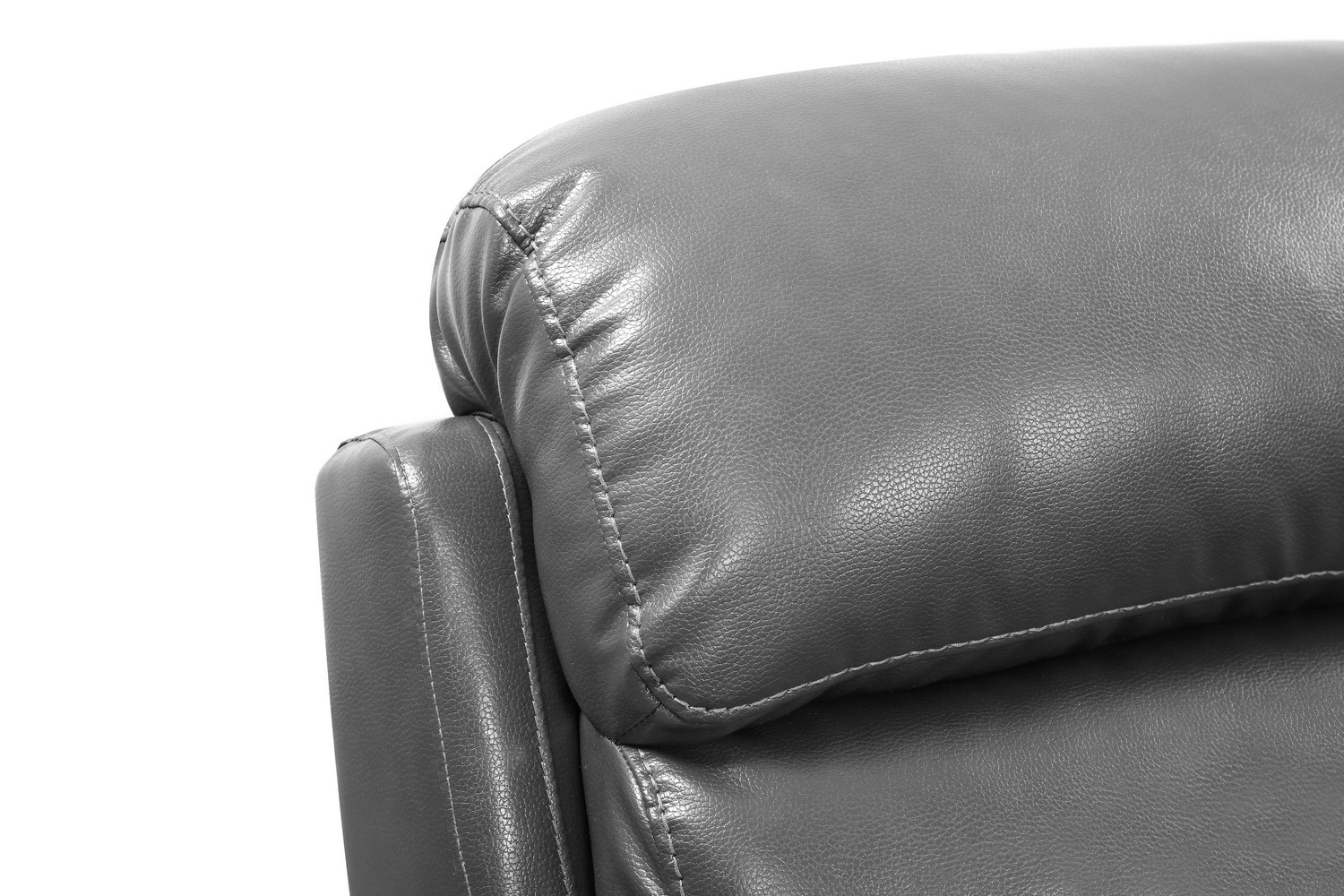 GUF 9442 Console Loveseat - Gray, Leather Air