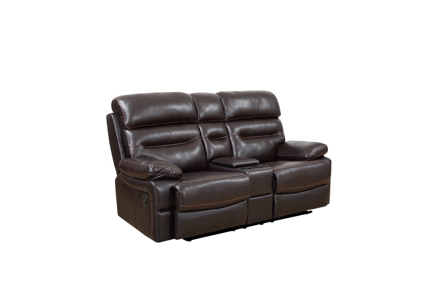 GUF 9442 Console Loveseat - Brown, Leather Air