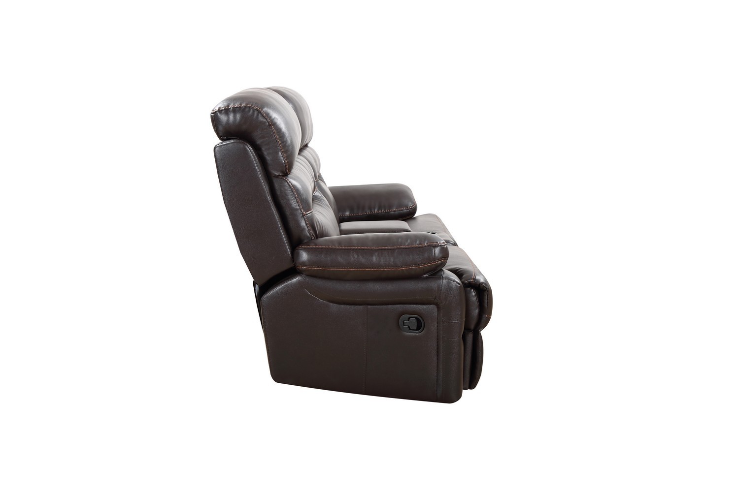 GUF 9442 Console Loveseat - Brown, Leather Air
