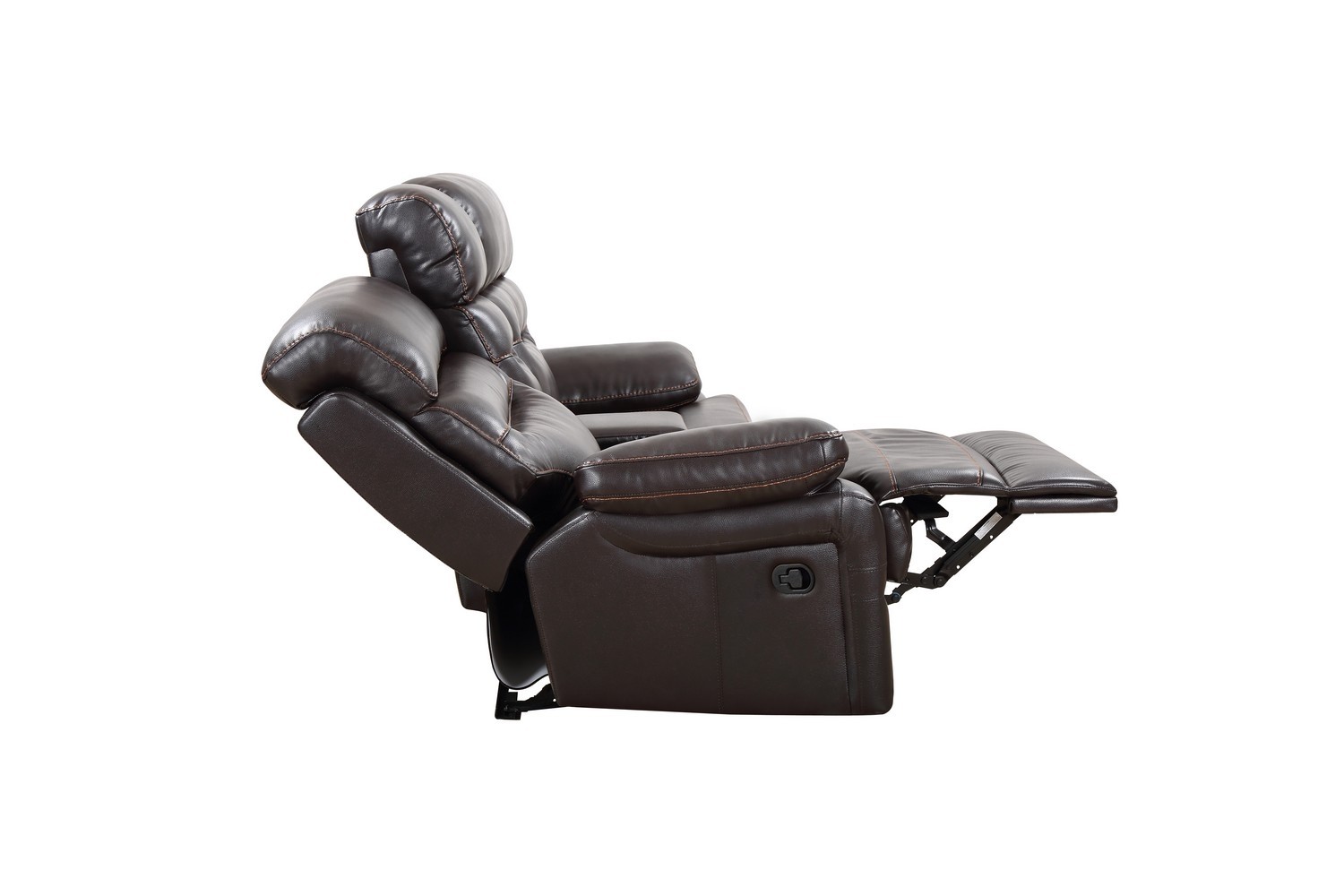 GUF 9442 Console Loveseat - Brown, Leather Air