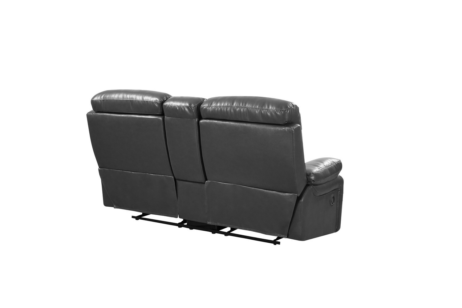 GUF 9442 Console Loveseat - Gray, Leather Air