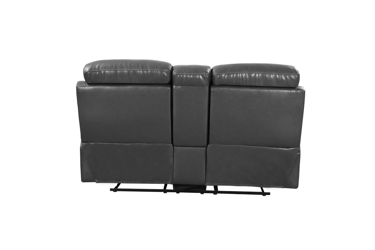 GUF 9442 Console Loveseat - Gray, Leather Air