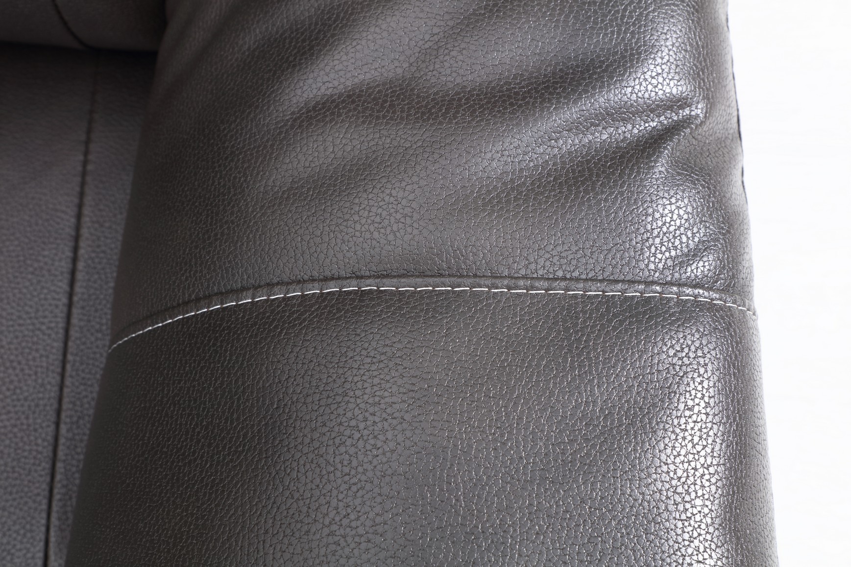 GUF 9443 Sectional - Dark Gray, Leather Air