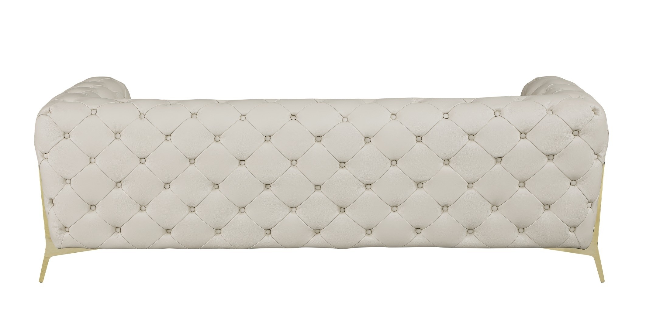 GUF 970 Sofa with 2 Chair Set - Beige, Genuine Leather