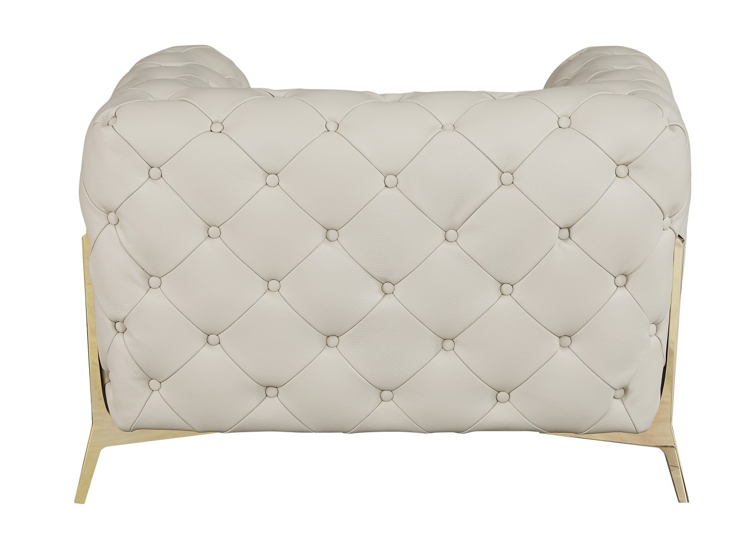 GUF 970 Sofa with 2 Chair Set - Beige, Genuine Leather